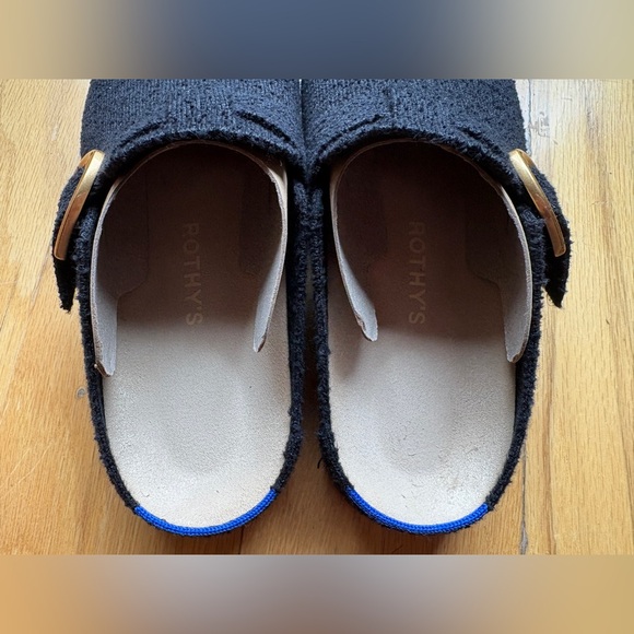 Rothy’s Buckle Clog in soft black boucle Sz 7 - Picture 4 of 4
